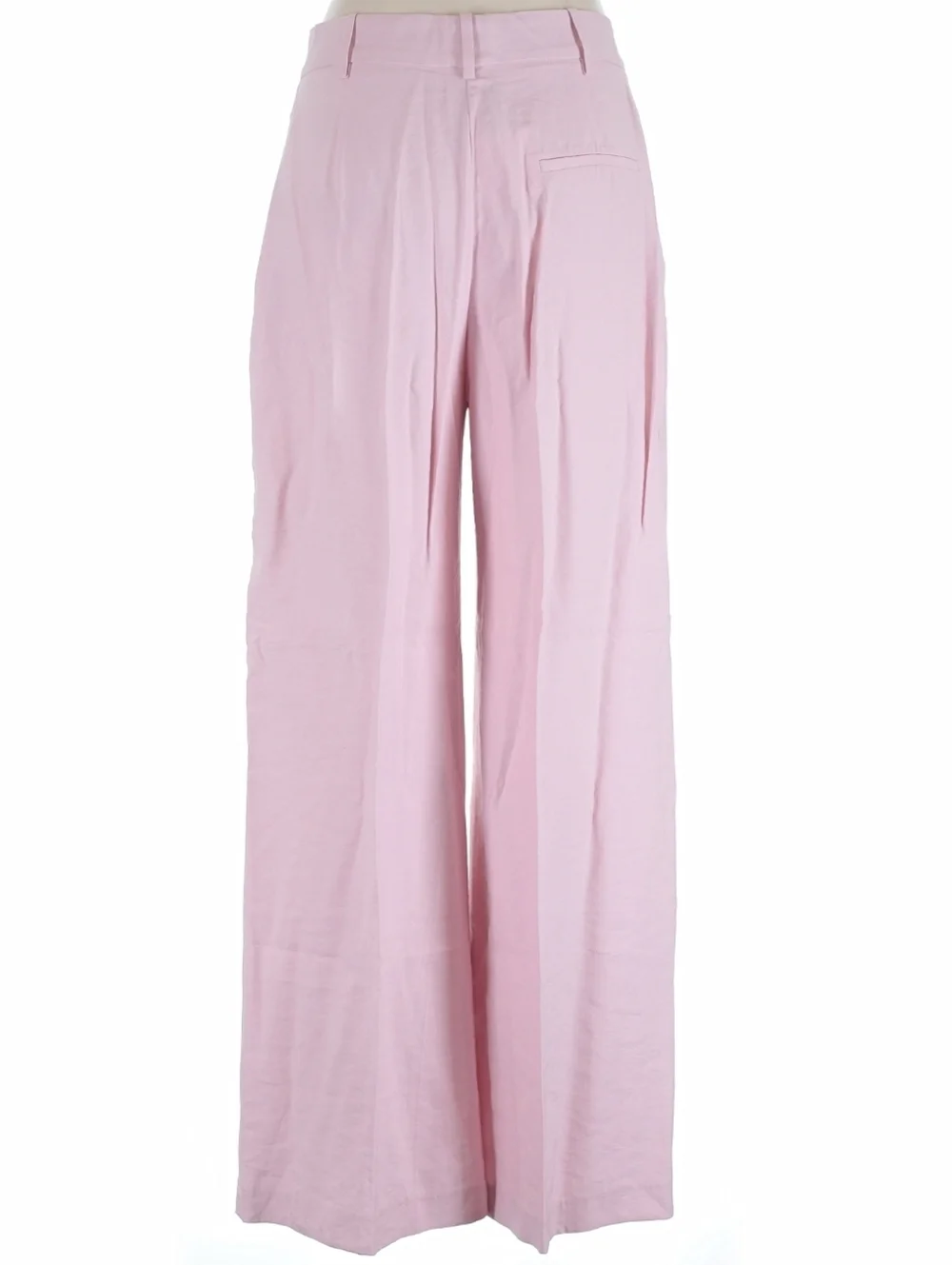 Zara Front Wrap Menswear Style Wide Pants Pink Size XL
